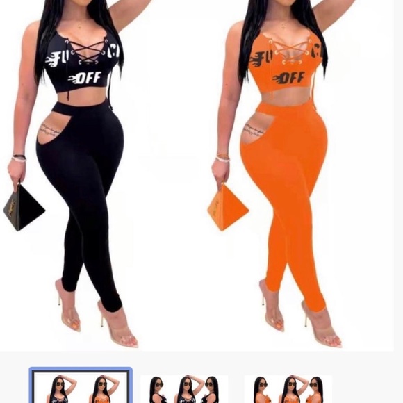 Sexy 2pc fuck off outfit - Picture 1 of 1